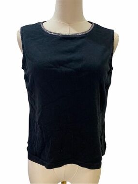 ⭐️SALE⭐️ Talbots Black Tank Top w/ Gems